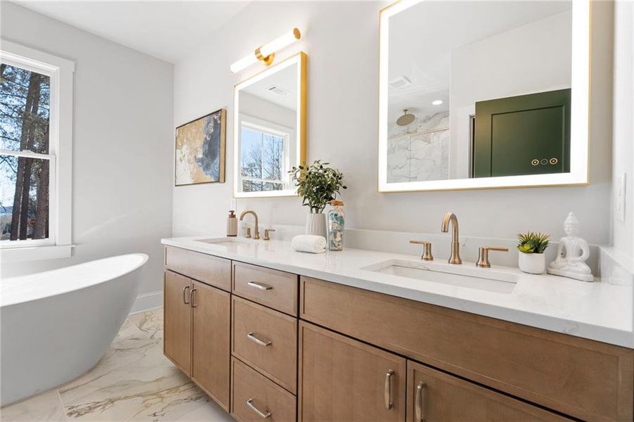 Furnished interior view inside a new home in , Cumming (Image 47).