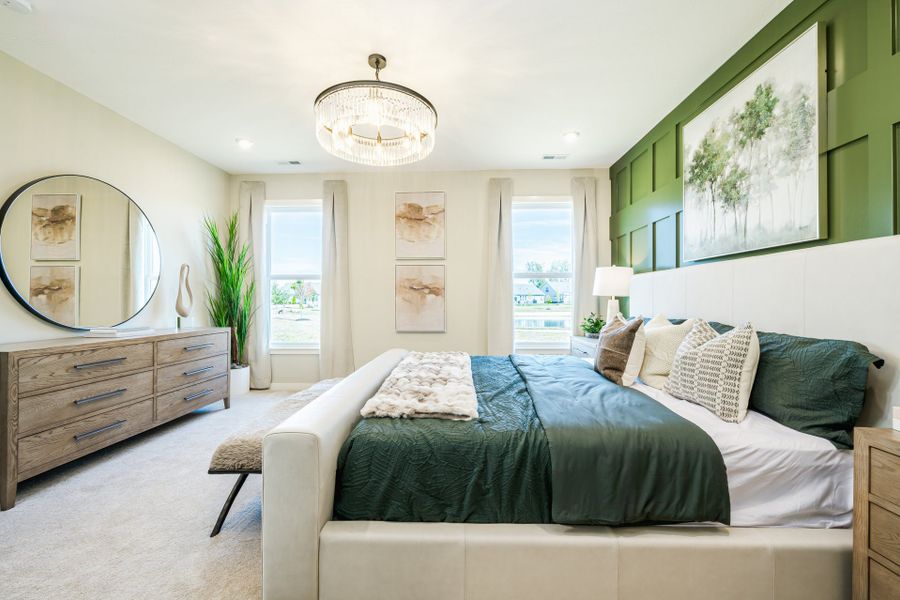 Representative furnished interior of a home built from the Camden by Fischer Homes in Easton Park, Dallas (Image 31).