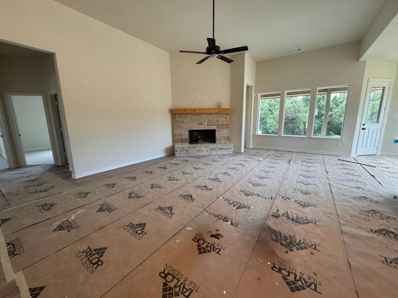 In-progress construction of a new home in Oak Grove Addition, Springtown, TX (Image 12).