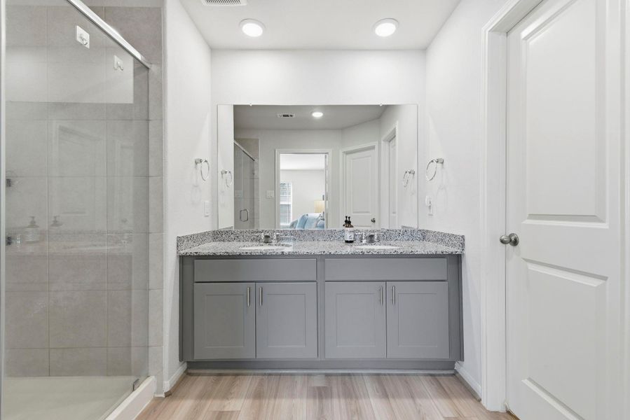 Furnished interior view inside a new home in Haven at Kieth Harrow, Katy (Image 16).