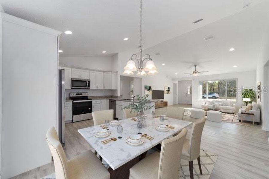 Furnished interior view inside a new home in , Ocala (Image 43).