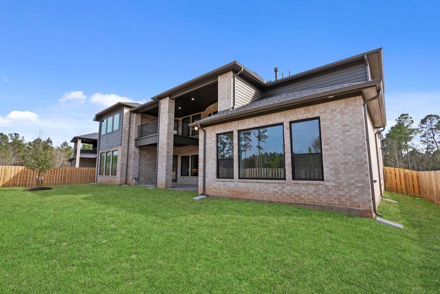 view of spacious backyard