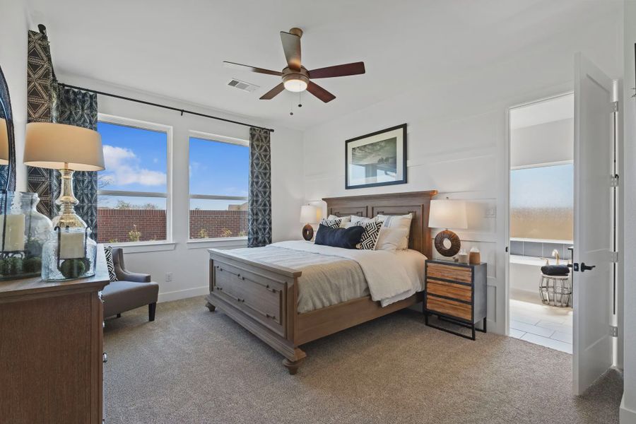 Representative furnished interior of a home built from the Orlando by Chesmar Homes in Brookewater 45's, Rosenberg (Image 18).