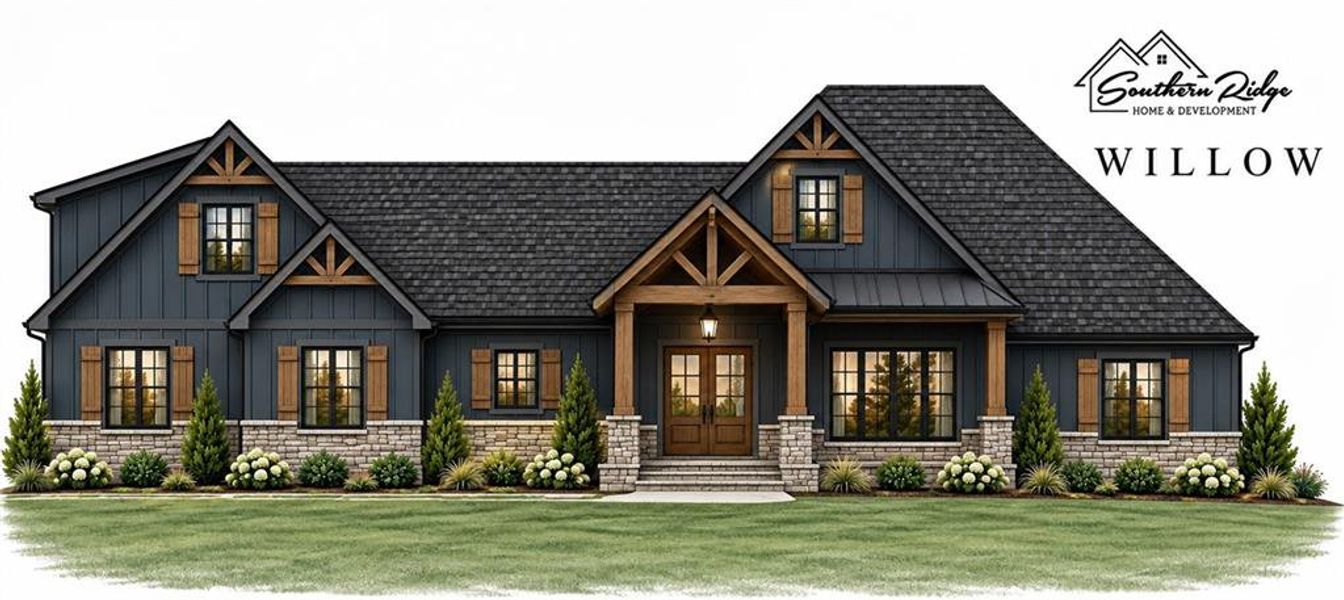 Exterior rendering of this home design in , Carrollton, GA (Image 5).