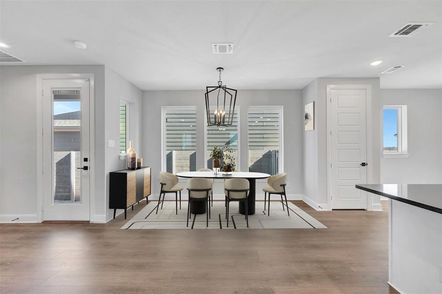 Furnished interior view inside a new home in Painted Tree Woodland West – Cottages, McKinney (Image 17).