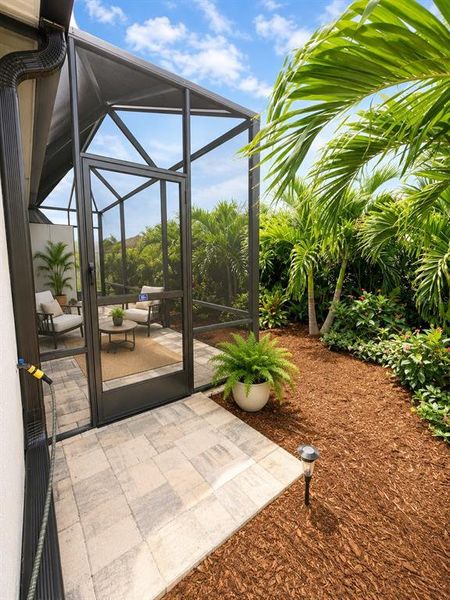 Exterior details and patio area of a home in , Englewood (Image 14).