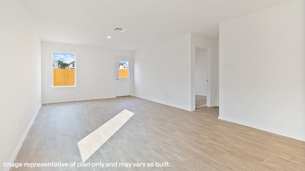 Representative unfurnished interior of a home built from the The Emory by D.R. Horton in Blue Ridge Ranch, San Antonio (Image 15). Representative unfurnished interior of a home built from the The Emory by D.R. Horton in Blue Ridge Ranch, San Antonio (Image 15).