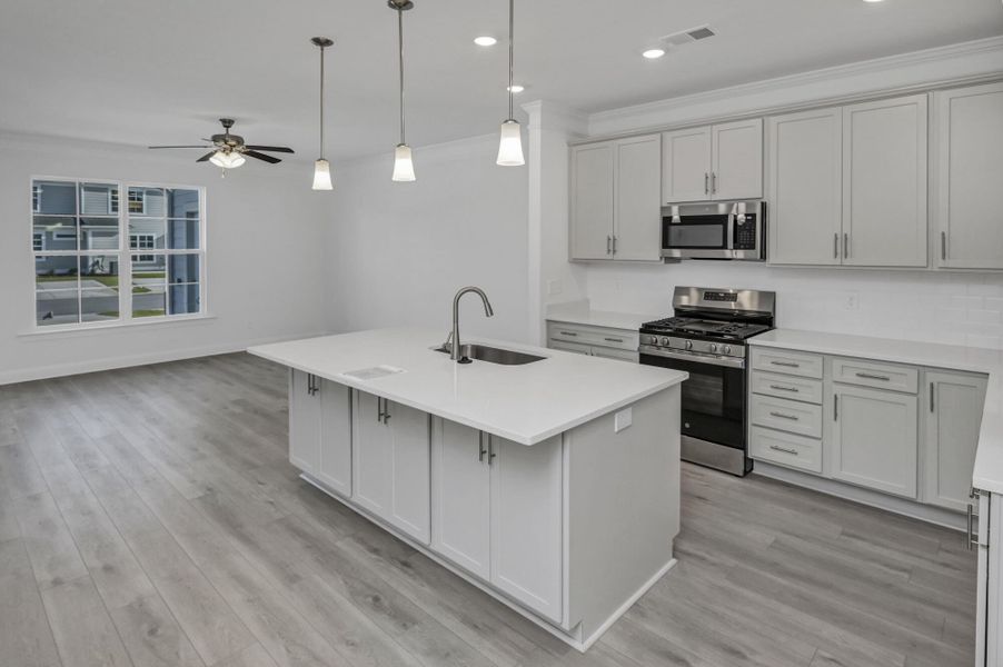 Furnished interior view inside a new home in Lake Carolina Townhomes, Columbia (Image 7).