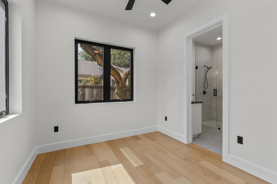 Downstairs. Could also be a first floor office