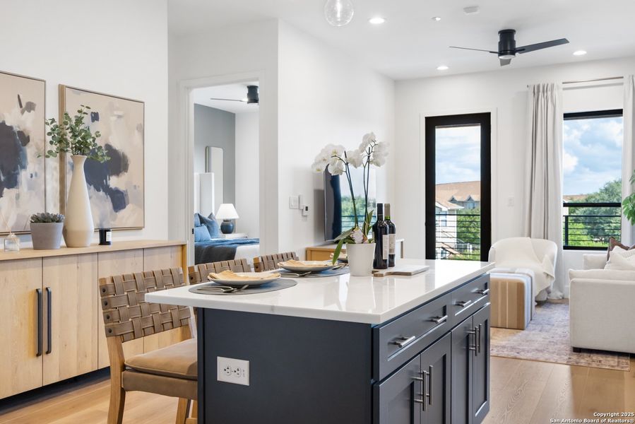 Furnished interior view inside a new home in , San Antonio (Image 23). Furnished interior view inside a new home in , San Antonio (Image 23).