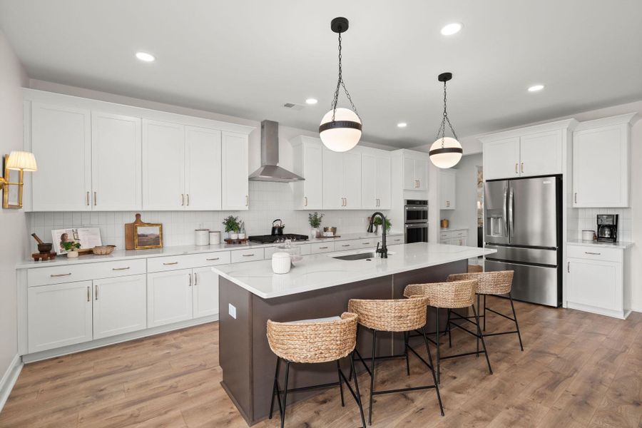 Furnished interior view inside a new home in Tidewater at Lakes of Cane Bay, Summerville (Image 29).