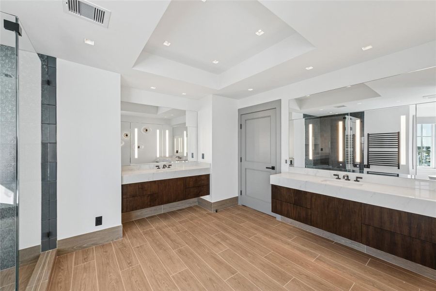 Primary spa-like bathroom.