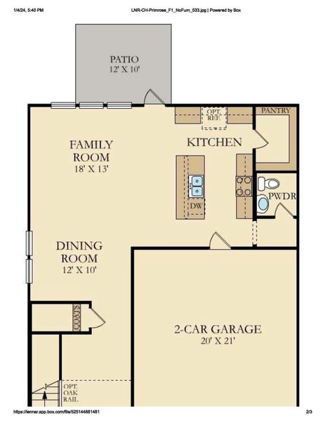2D floor plan layout of this home in Sweetgrass at Summers Corner, Summerville, SC (Image 3). 2D floor plan layout of this home in Sweetgrass at Summers Corner, Summerville, SC (Image 3).
