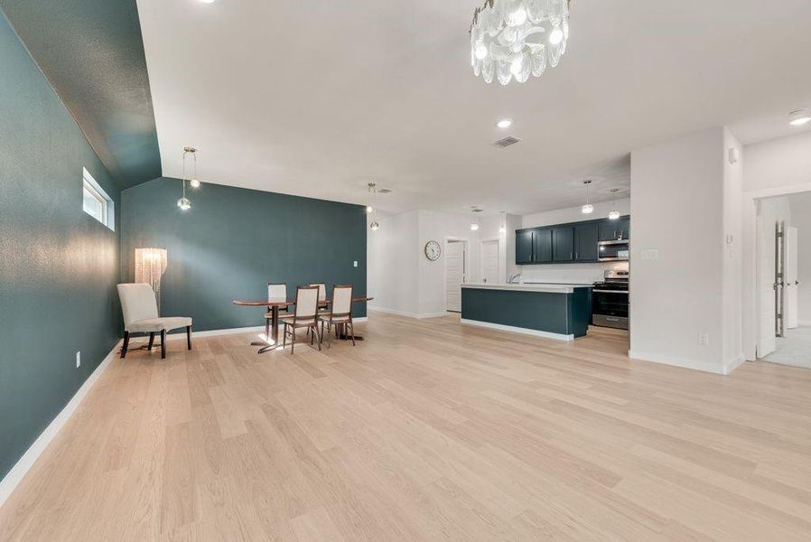 Furnished interior view inside a new home in Tesoro at Chisholm Trail Ranch, Crowley (Image 6).