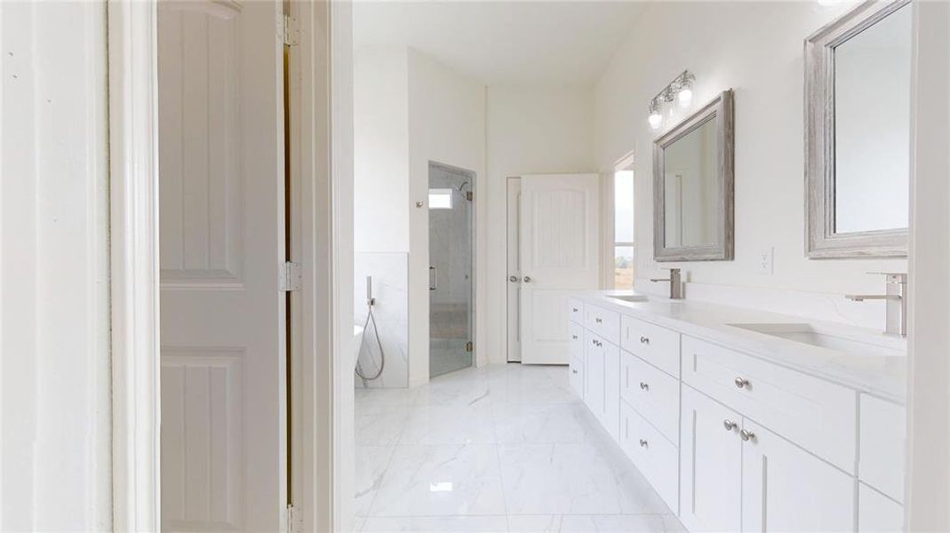 Furnished interior view inside a new home in , Point (Image 8).