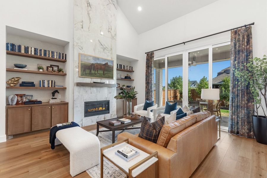 Representative Family Room - some options shown