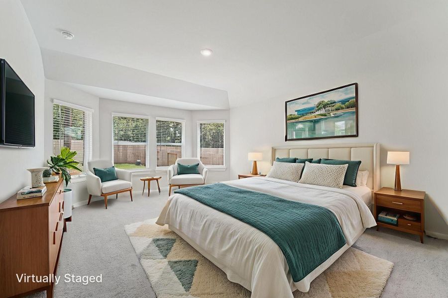 Furnished interior view inside a new home in Stewart's Ranch, Conroe (Image 11).