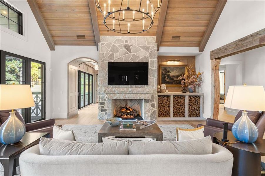 Furnished interior view inside a new home in , Flowery Branch (Image 9).