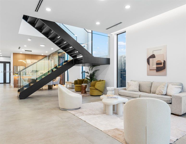 Furnished interior view inside a new home in , Miami (Image 6).