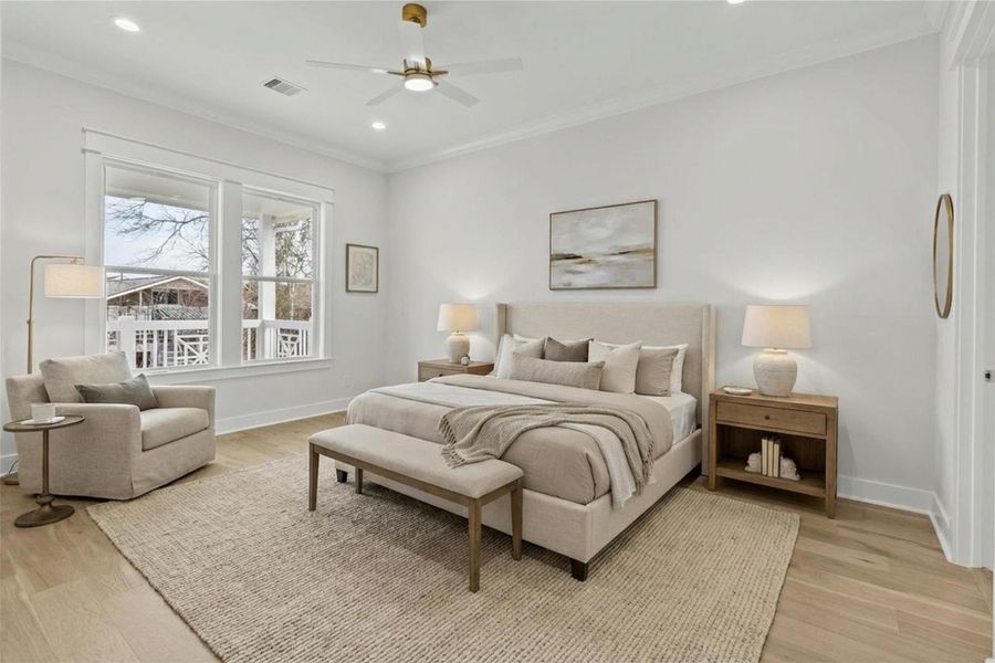 Virtually staged photo