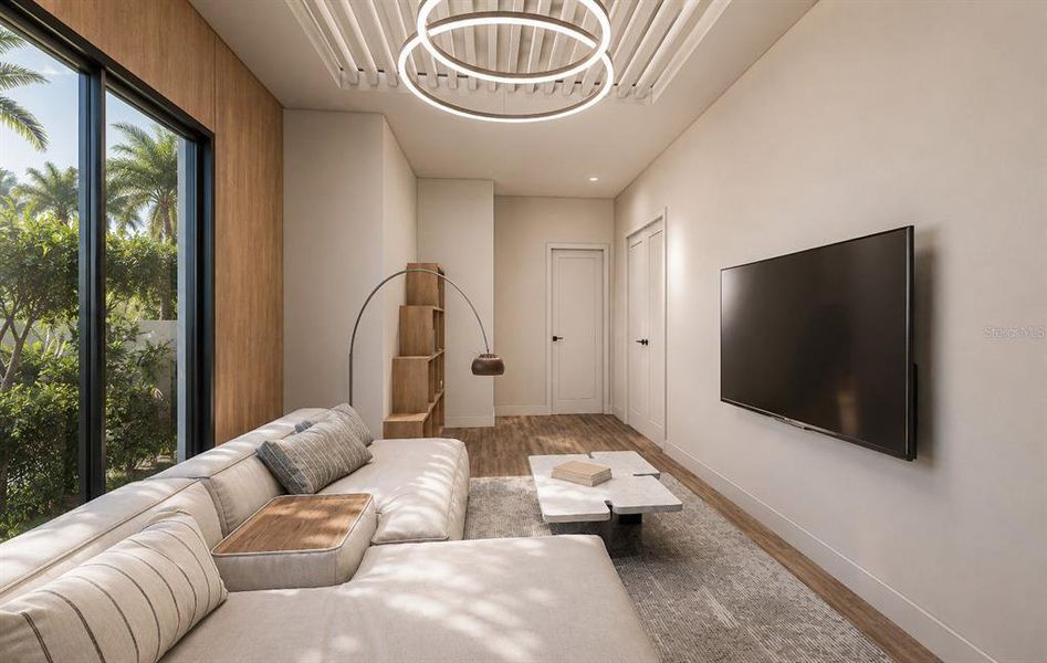 Furnished interior view inside a new home in , St. Petersburg (Image 14).
