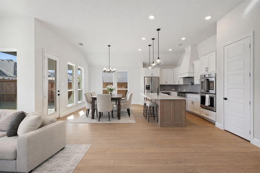 Furnished interior view inside a new home in Cambridge Crossing, Celina (Image 9). Furnished interior view inside a new home in Cambridge Crossing, Celina (Image 9).