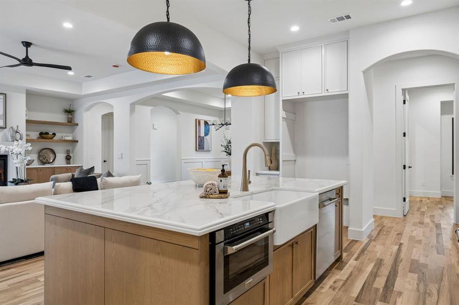Furnished interior view inside a new home in , Dallas (Image 15).