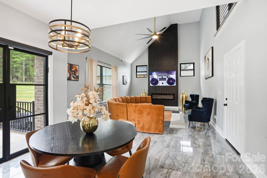 Furnished interior view inside a new home in , Charlotte (Image 26).