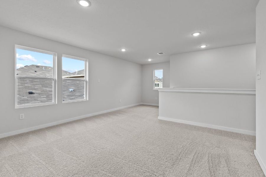 A room with white walls.