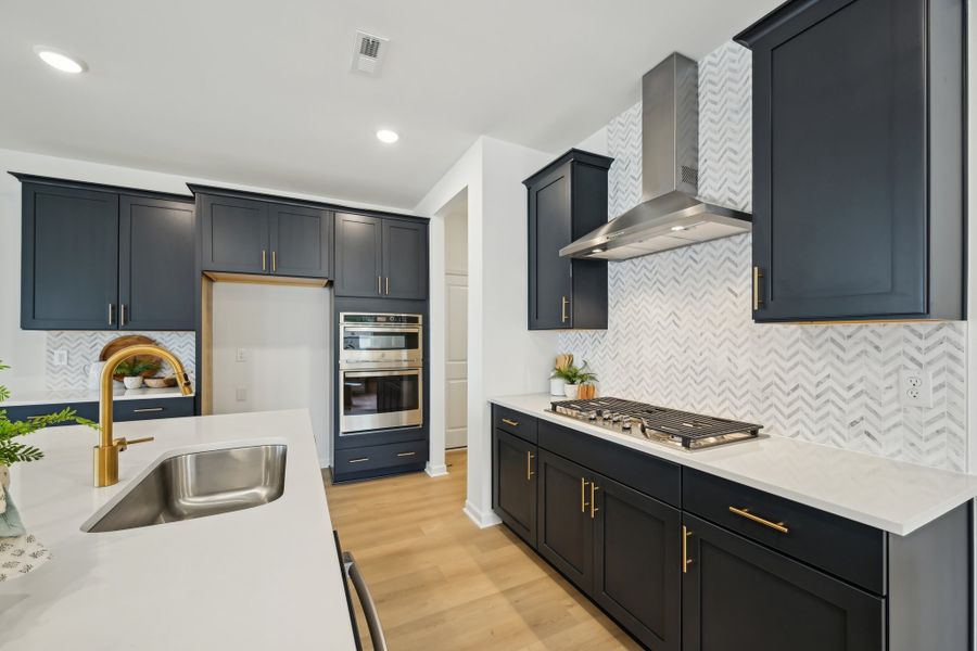 Representative furnished interior of a home built from the Leland by Ashton Woods in Crescent Mills, Wilson's Mills (Image 9).