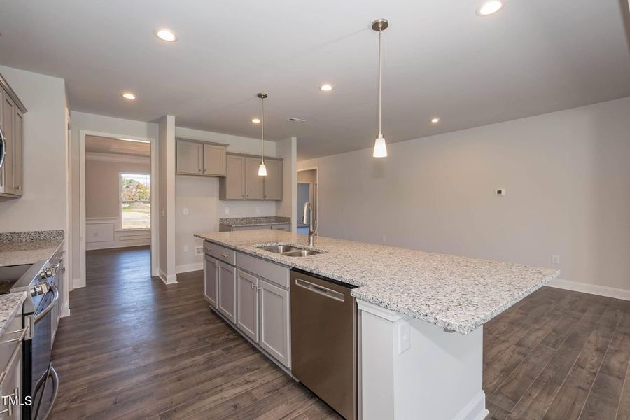 Furnished interior view inside a new home in Hidden Lake Estates, Greenville (Image 5).