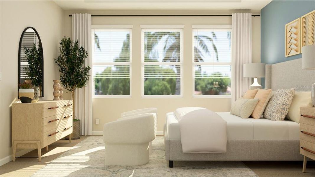 Furnished interior view inside a new home in Meadow Pointe, Groveland (Image 15). Furnished interior view inside a new home in Meadow Pointe, Groveland (Image 15).