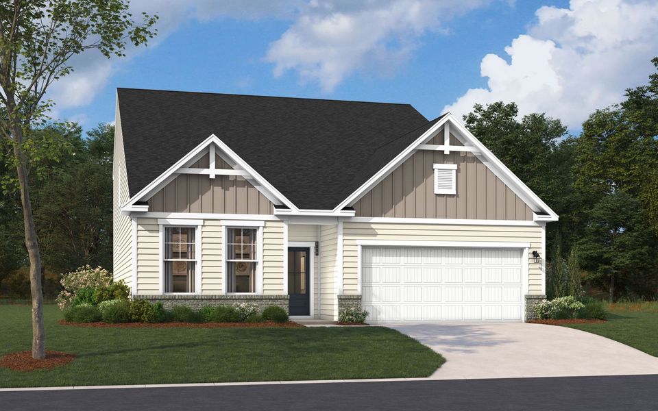 Representative exterior photo of a completed home built from the The Jefferson by Stanley Martin Homes in Green Tree Place, Anderson, SC (Image 51).