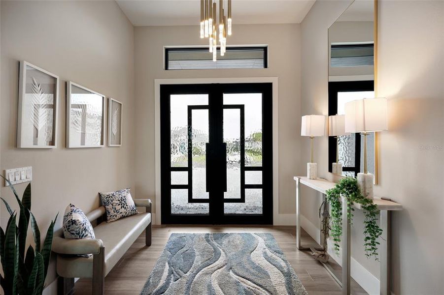Furnished interior view inside a new home in , Palmetto (Image 10).