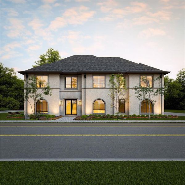 Front exterior of a new home in , Southlake, TX, highlighting curb appeal (Image 8).