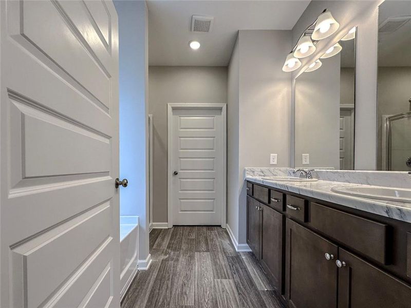 Furnished interior view inside a new home in Glen at Cave Springs, Douglasville (Image 10).