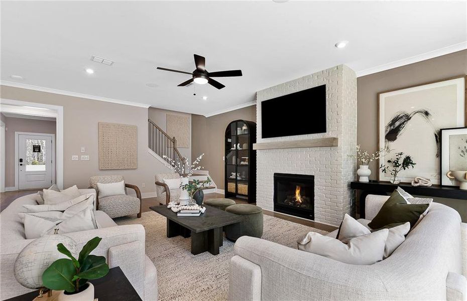 Furnished interior view inside a new home in Berkeley Mill, Cumming (Image 2).