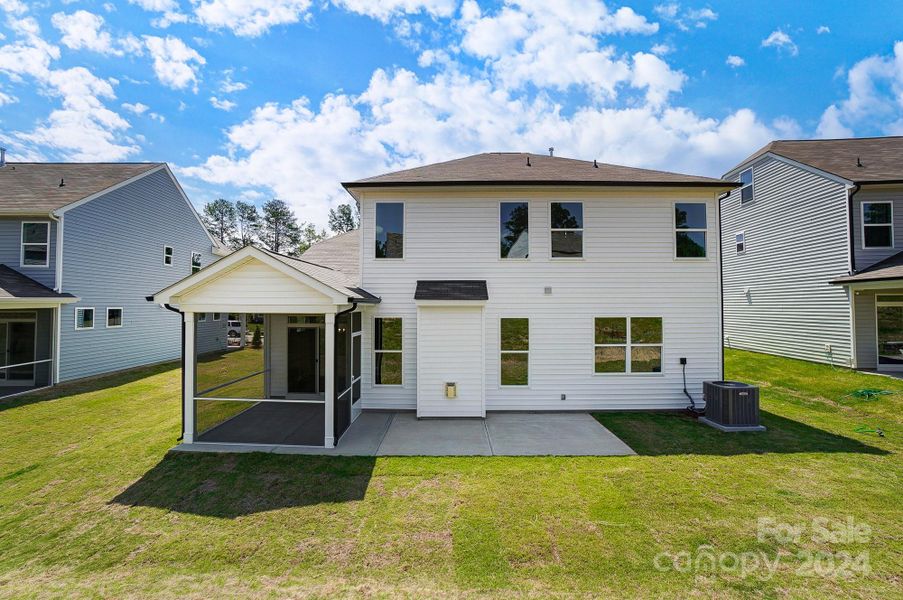 Homesite 14 features a 16x12 wood deck