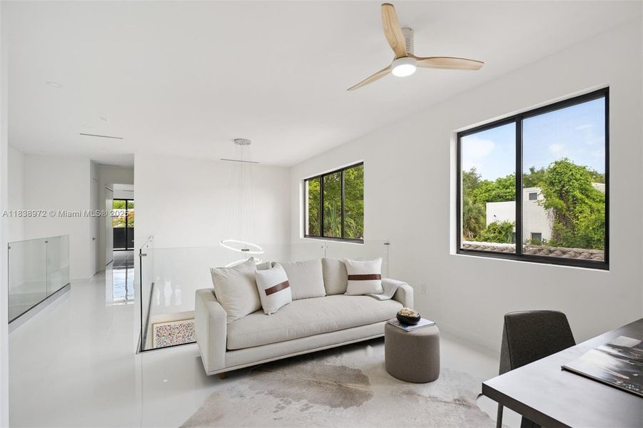 Furnished interior view inside a new home in , Miami (Image 31).