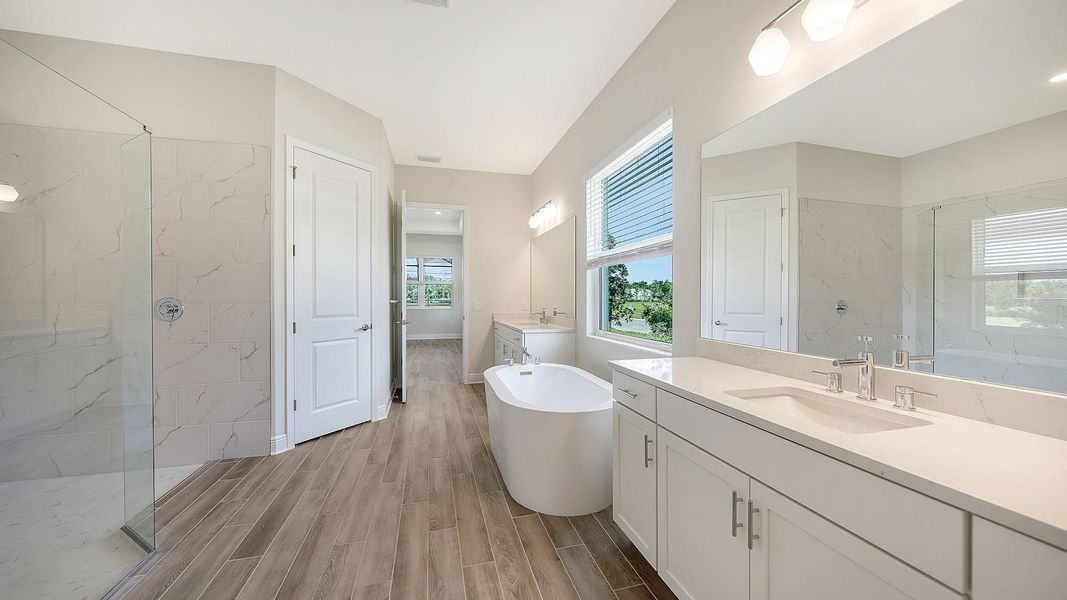Furnished interior view inside a new home in Canoe Creek Real Estate and Homes for Sale in Parrish, FL - Neal Communities, Parrish (Image 14).