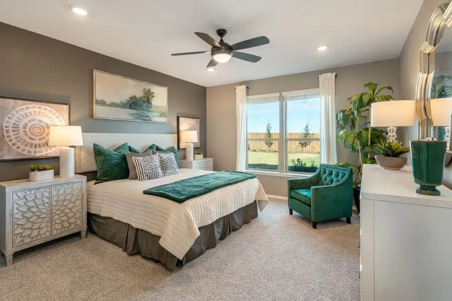 Representative furnished interior of a home built from the 2500 Modeled by KB Home in Salerno - Classic Collection, Round Rock (Image 7).