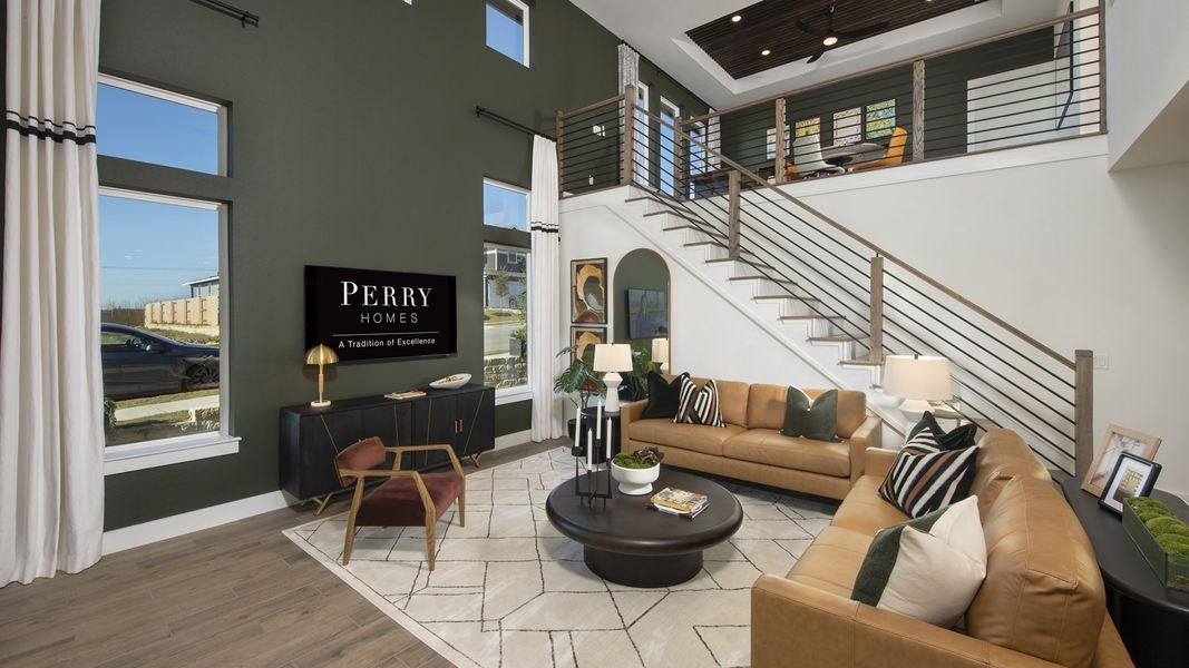 Image 8 representing the 2412E by Perry Homes in The Parklands 40'/50', Schertz, TX.