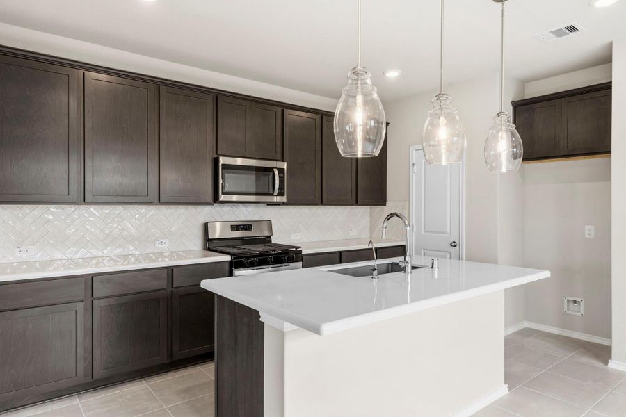 Furnished interior view inside a new home in Bridgeland, Cypress (Image 12).