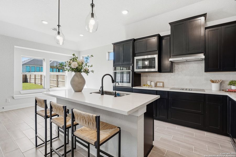 Furnished interior view inside a new home in Alsatian Oaks, Castroville (Image 8).
