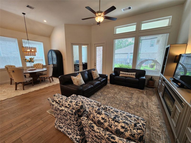 Furnished interior view inside a new home in The Woodlands Hills, Willis (Image 14).