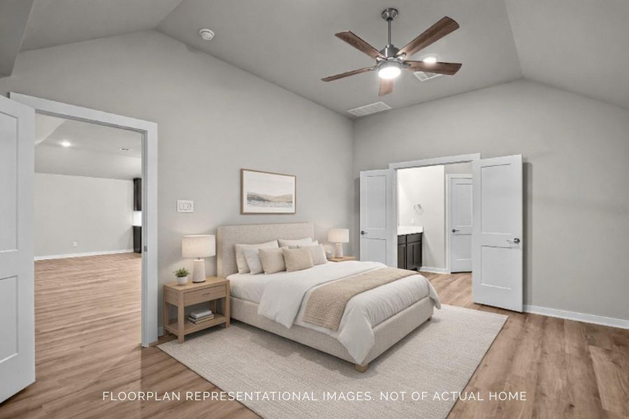 Furnished interior view inside a new home in Sorella, Tomball (Image 7).