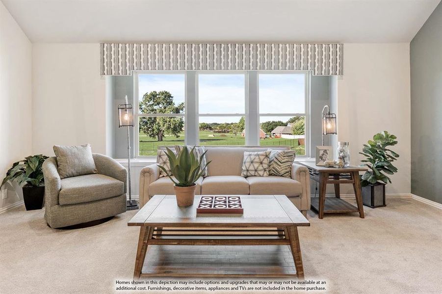 Furnished interior view inside a new home in Hayes Crossing, Midlothian (Image 30).