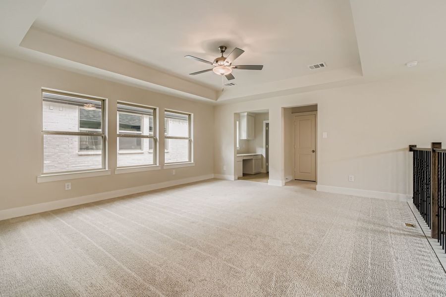 Spacious, unfurnished interior of a new home in The Tribute - Westbury 41s, The Colony (Image 27). Spacious, unfurnished interior of a new home in The Tribute - Westbury 41s, The Colony (Image 27).