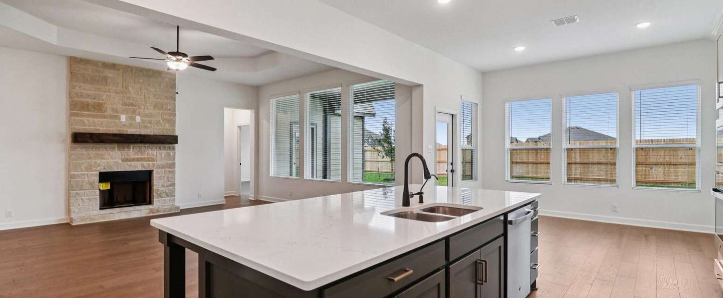 Representative furnished interior of a home built from the San Saba by Ashton Woods in The Heritage at Saddlebrook Ranch 70's, Schertz (Image 11). Representative furnished interior of a home built from the San Saba by Ashton Woods in The Heritage at Saddlebrook Ranch 70's, Schertz (Image 11).