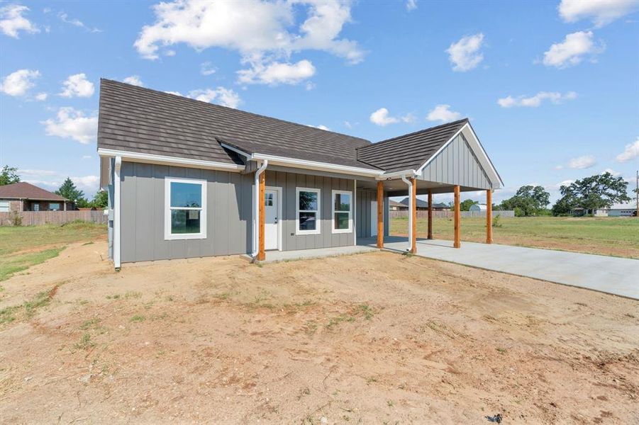Front exterior of a new home in , Hico, TX, highlighting curb appeal (Image 21).
